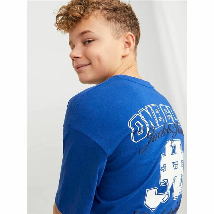 T shirt à manches courtes Enfant Jack & Jones Jorcole Back Print Bleu foncé T shirt à manches courtes Enfant Jack & Jones Jorcole Back Print Bleu foncé