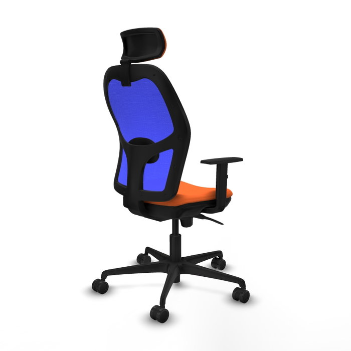 Piqueras y Crespo Chaise de Bureau 1D036N2 Orange et Bleu Piqueras y Crespo Chaise de Bureau 1D036N2 Orange et Bleu