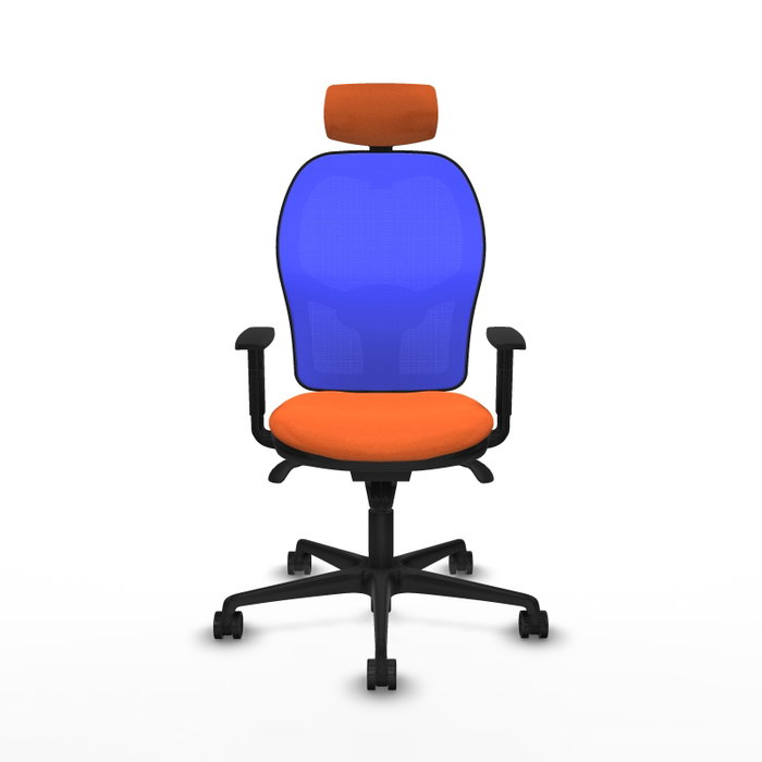 Piqueras y Crespo Chaise de Bureau 1D036N2 Orange et Bleu Piqueras y Crespo Chaise de Bureau 1D036N2 Orange et Bleu