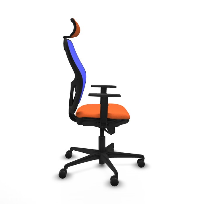 Piqueras y Crespo Chaise de Bureau 1D036N2 Orange et Bleu Piqueras y Crespo Chaise de Bureau 1D036N2 Orange et Bleu