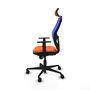 Piqueras y Crespo Chaise de Bureau 1D036N2 Orange et Bleu