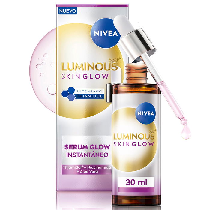 Nivea Sérum Éclat Instantané LUMINOUS630® 630 - Unifie le teint, réduit les imperfections brunes et les pores - Contient Thiamidol® & Niacinamide - 30 ml