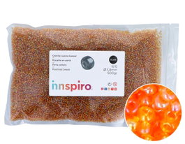 Innspiro Rocaille en verre ronde aurora boreale métallique 3,8 mm 500g