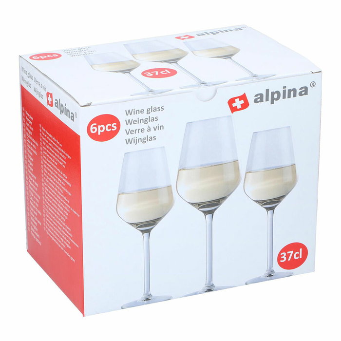 Alpina Jeu de verres à vin Transparent 370 ml (6 Unités) Alpina Jeu de verres à vin Transparent 370 ml (6 Unités)