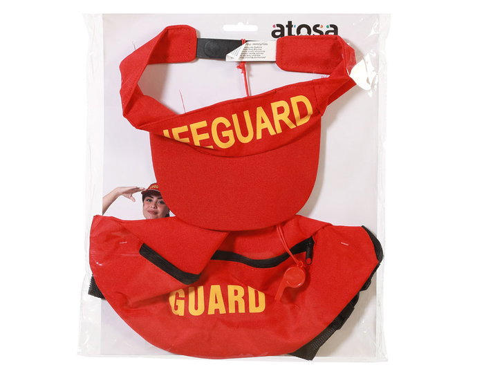 Set Vigilante de Playa avec sifflet, lunettes et bandana - Accessoire pour fêtes d'été, carnaval et soirées à thème sur la plage