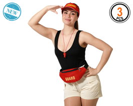 BigBuy Carnival Déguisement Maître-nageur de Plage pour Adultes (3 pièces)