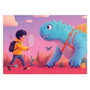 Educa Set de 4 Puzzles Dinos Sympathiques (20, 40, 60 et 80 pièces)
