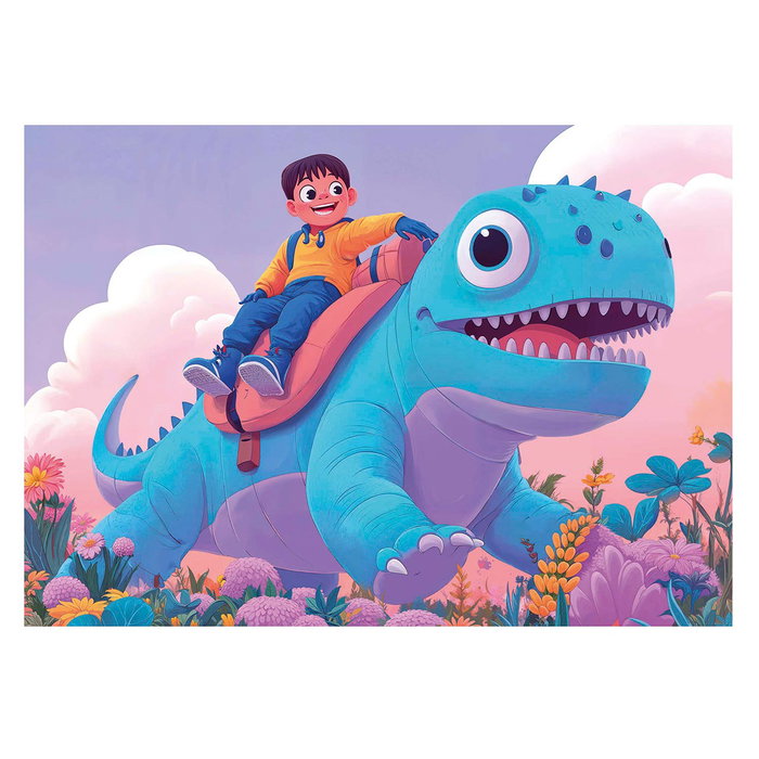 Educa Set de 4 Puzzles Dinos Sympathiques (20, 40, 60 et 80 pièces)
