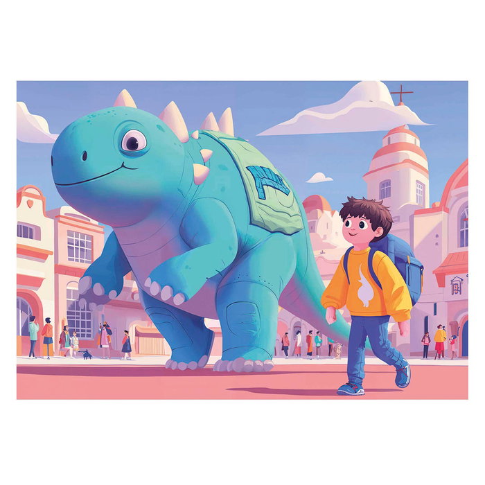 Educa Set de 4 Puzzles Dinos Sympathiques (20, 40, 60 et 80 pièces)
