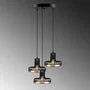 Lampe Suspendue Fellini Noir/Cuivre 3x E27 OPV-527ABY1773