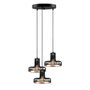Suspension Fellini Noir/Cuivre 3 x E 27