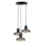 Lampe Suspendue Fellini Noir/Cuivre 3x E27 OPV-527ABY1773