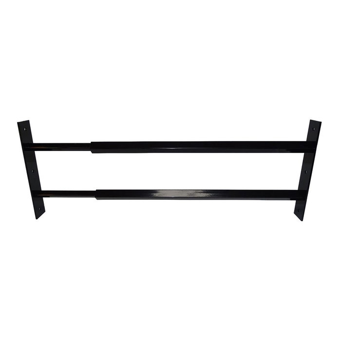 Mottez Ensemble de 2 barres de sécurité extensibles, 55 - 103 cm, Noir