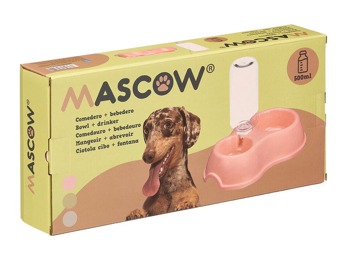 MASCOW Lot de 12 mangeoires et abreuvoirs en plastique de 500 ml