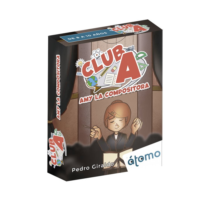 Átomo Games Club A: Amy la Compositora - Jeu de Cartes Éducatif et Coopératif pour Enfants de 8 à 10 Ans, 1 à 6 Joueurs Átomo Games Club A: Amy la Compositora - Jeu de Cartes Éducatif et Coopératif pour Enfants de 8 à 10 Ans, 1 à 6 Joueurs