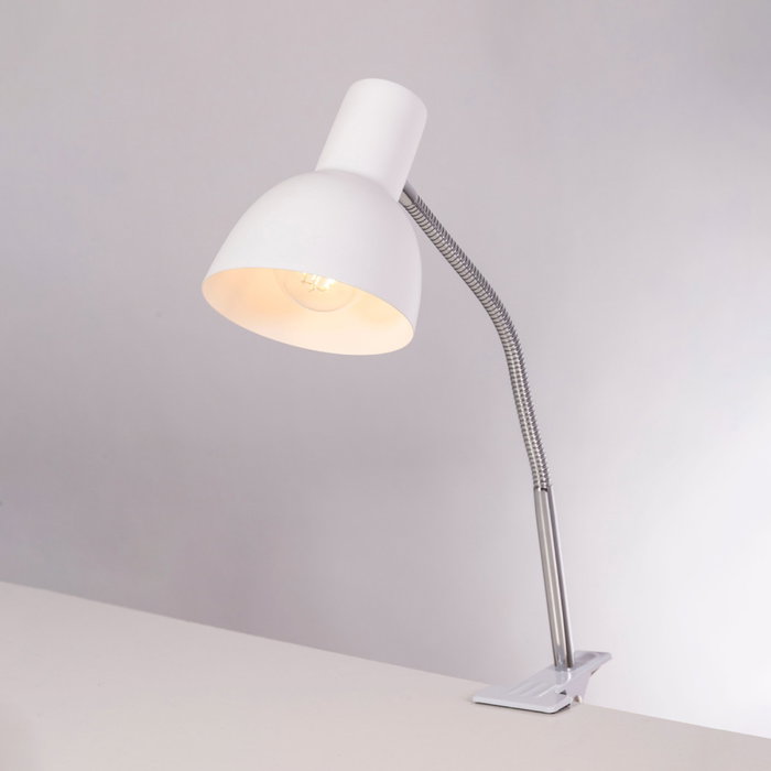 Chishui Lampe de bureau Flexo avec pince en acier et bois