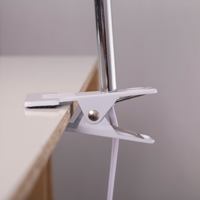 Chishui Lampe de bureau Flexo avec pince en acier et bois
