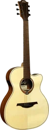 LAG Tramontane T70 A/E Guitare Folk Électroacoustique Auditorium Cutaway Table Épicéa Massif, Satinée Naturelle