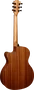 LAG Tramontane T70 A/E Guitare Folk Électroacoustique Auditorium Cutaway Table Épicéa Massif, Satinée Naturelle