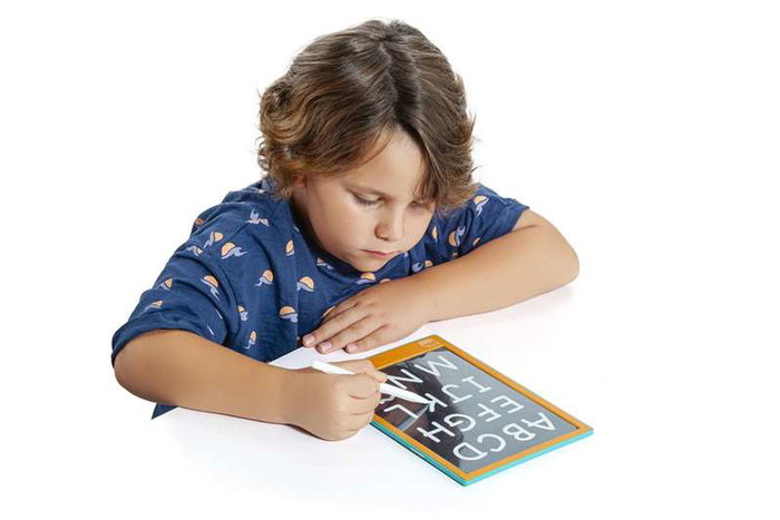 Molto - Pizarra Led XL avec 6 planches de dessin et stylo - Tableau lumineux à cristaux liquides pour enfants