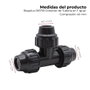 Riegolux Té égal 40mm en polypropylène