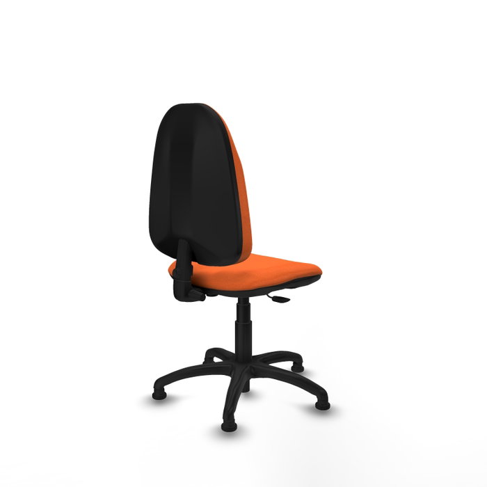 PIQUERAS Y CRESPO Chaise de bureau Algarra, tissu orange, sans accoudoirs