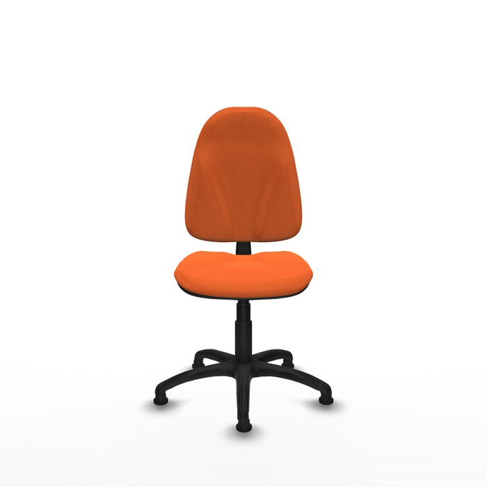 PIQUERAS Y CRESPO Chaise de bureau Algarra, tissu orange, sans accoudoirs