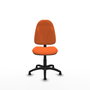 PIQUERAS Y CRESPO Chaise de bureau Algarra, tissu orange, sans accoudoirs