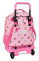 Safta Mochila à roulettes compacte extensible Princesses Disney 33x45x22 cm