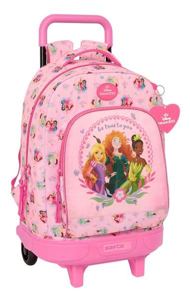 Safta Mochila à roulettes compacte extensible Princesses Disney 33x45x22 cm Safta Mochila à roulettes compacte extensible Princesses Disney 33x45x22 cm