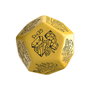 Viridian Jumbo dé Treasure Generator Die D12 Jaune