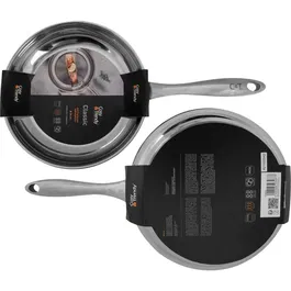 Cosy & Trendy CLASSIC - Poêle en acier inoxydable 24 cm, induction et tous feux, lave-vaisselle et four, fond aluminium encapsulé