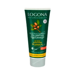 LOGONA Après-shampoing Brillant à l'Argan 200 ml - Conditionneur capillaire nourrissant pour cheveux