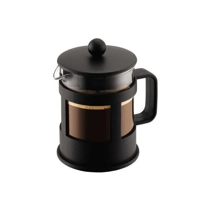 Bodum Cafetière à Piston 4 Tasses 0.5 L Noir - Pour Café Kenya