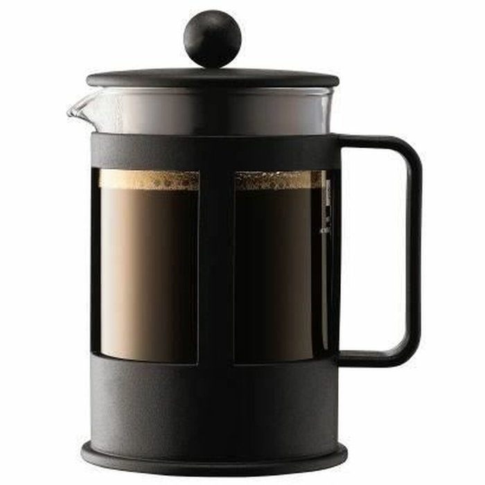 Bodum Kenya Cafetière à Piston, 4 tasses, 0.5 l, Noir