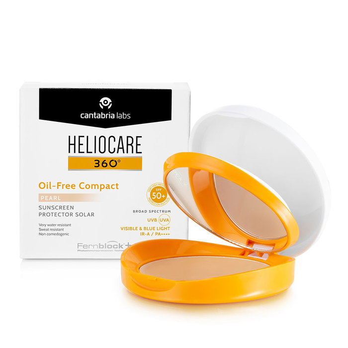Heliocare Crème Compacte Solaire 360° Couleur Sans Huile SPF50 Perle 10g