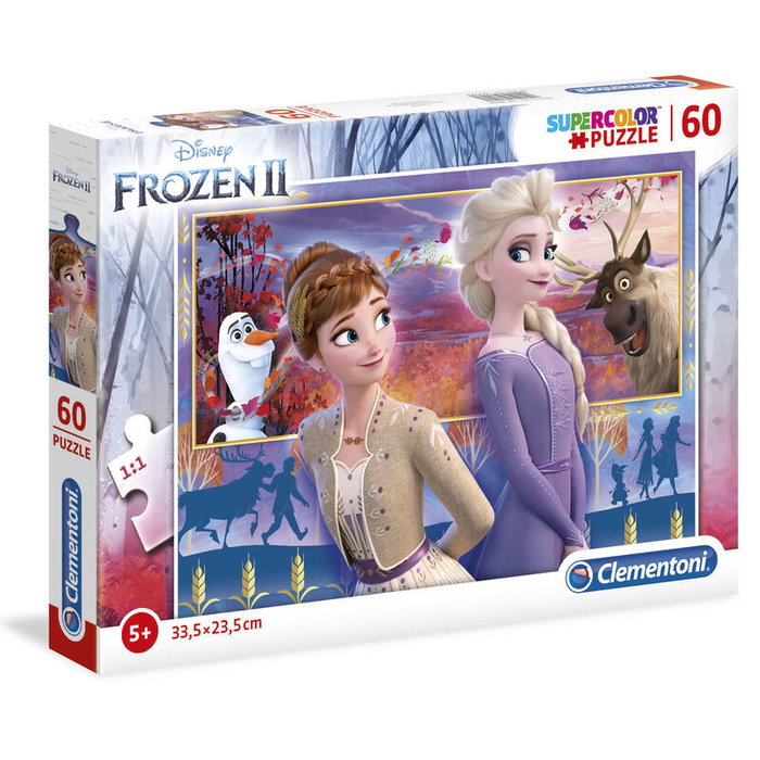 CLEMENTONI Puzzle Disney Frozen 2, 60 pièces, 33,5 x 23,5 cm