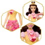 Mattel Disney Princess Poupée Belle Jewel Reveal avec accessoires surprise et boîte à bijoux en forme de cœur