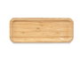KINVARA Plateau de service rectangulaire en bambou pour apéritif Marron 29,5x11,5 cm