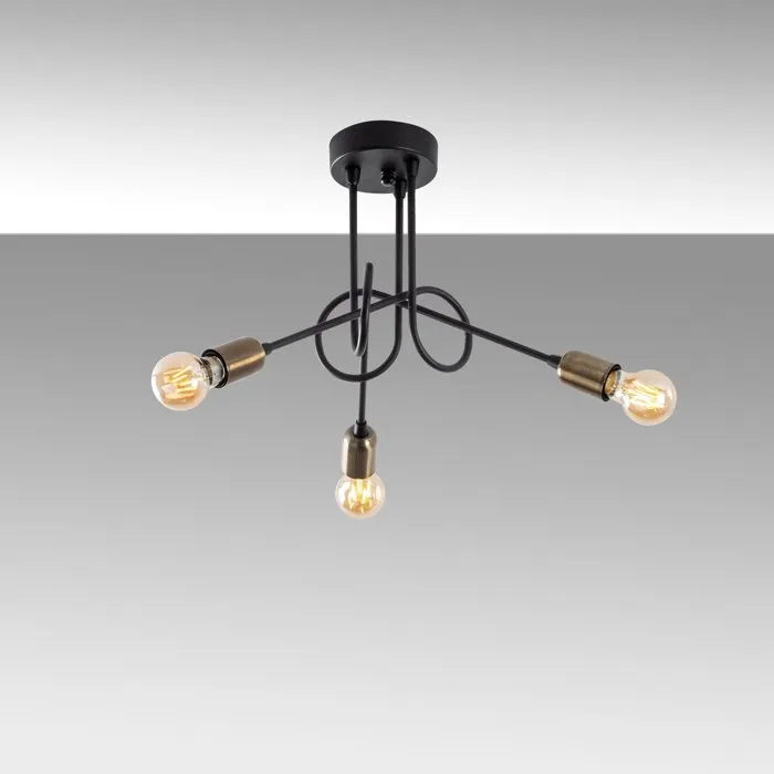 D By M.Red Suspension lustre industriel Black Antique