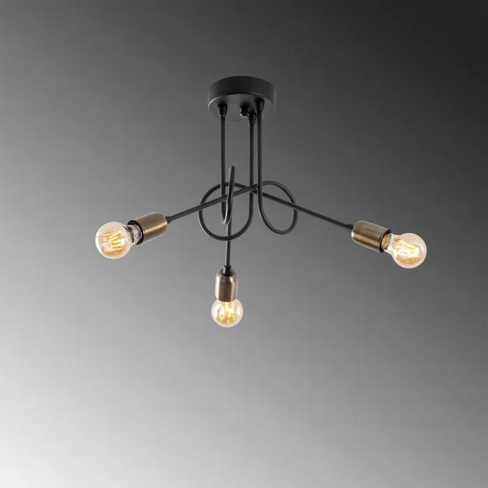 D By M.Red Suspension lustre industriel Black Antique