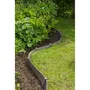 Nature - Bordure de jardin flexible en polyéthylène recyclé, couleur terre cuite, H15 cm x 10 m