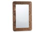 Giftdecor Miroir Courbes Naturel 60x90 cm Cadre Bois Marron
