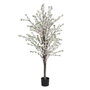 BigBuy Home Plante décorative PVC Bois Ciment Tissu 45 x 45 x 180 cm