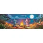 Clementoni Puzzle Panorama Compact 1000 pièces Stitch - Dimensions 98 x 33 cm avec poster inclus