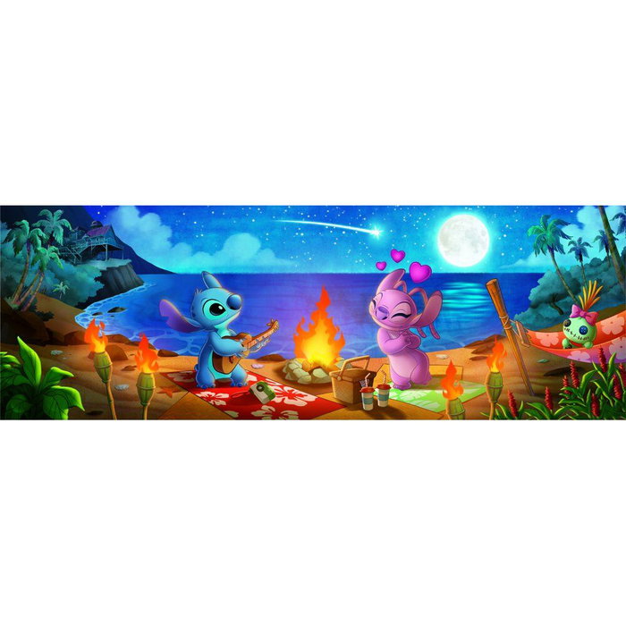 CLEMENTONI Puzzle Panorama Stitch Disney 1000 pièces