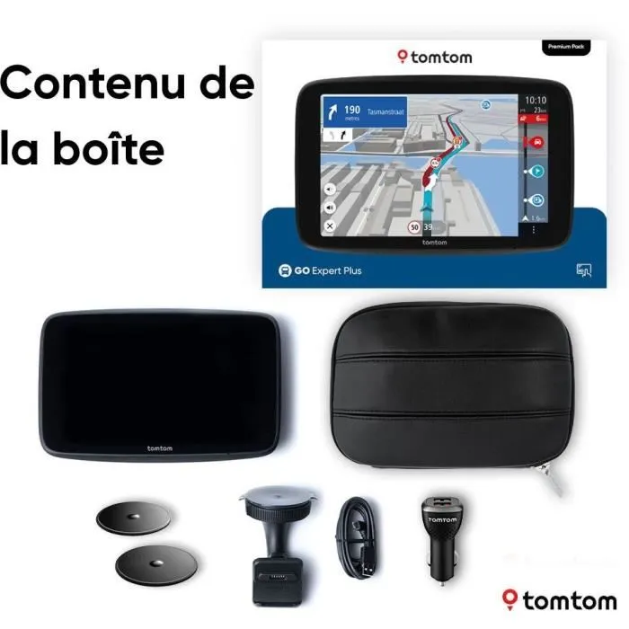 TomTom GO Expert 7 Plus Premium Pack - GPS Poids Lourd pour Bus et Voiture avec Planification, TomTom Traffic et Carte du Monde