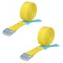 WOLFPACK LINEA PROFESIONAL Sangle d'arrimage avec cliquet, 4,5 m x 25 mm (Lot de 2)