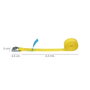 WOLFPACK LINEA PROFESIONAL Sangle d'arrimage avec cliquet, 4,5 m x 25 mm (Lot de 2)
