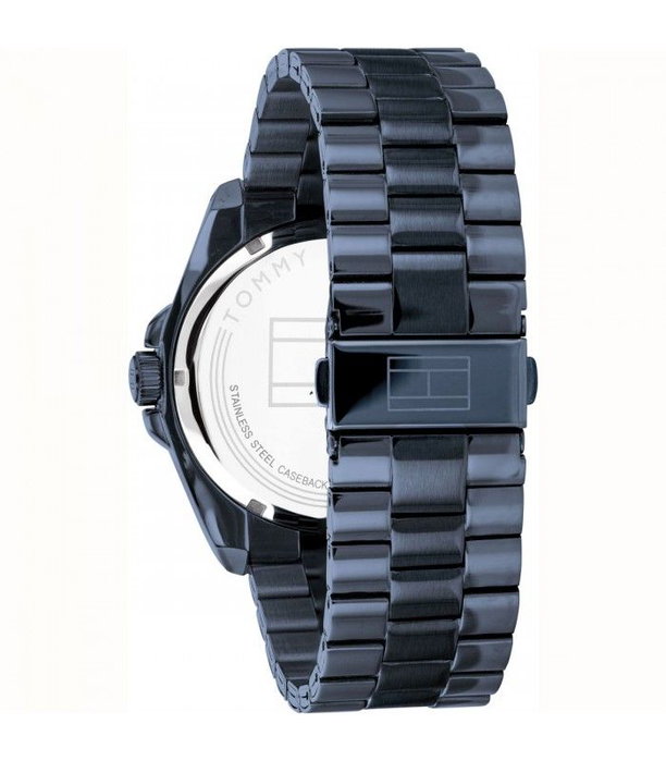 Tommy Hilfiger 1791689 - Montre analogique homme noir et bleu Tommy Hilfiger 1791689 - Montre analogique homme noir et bleu